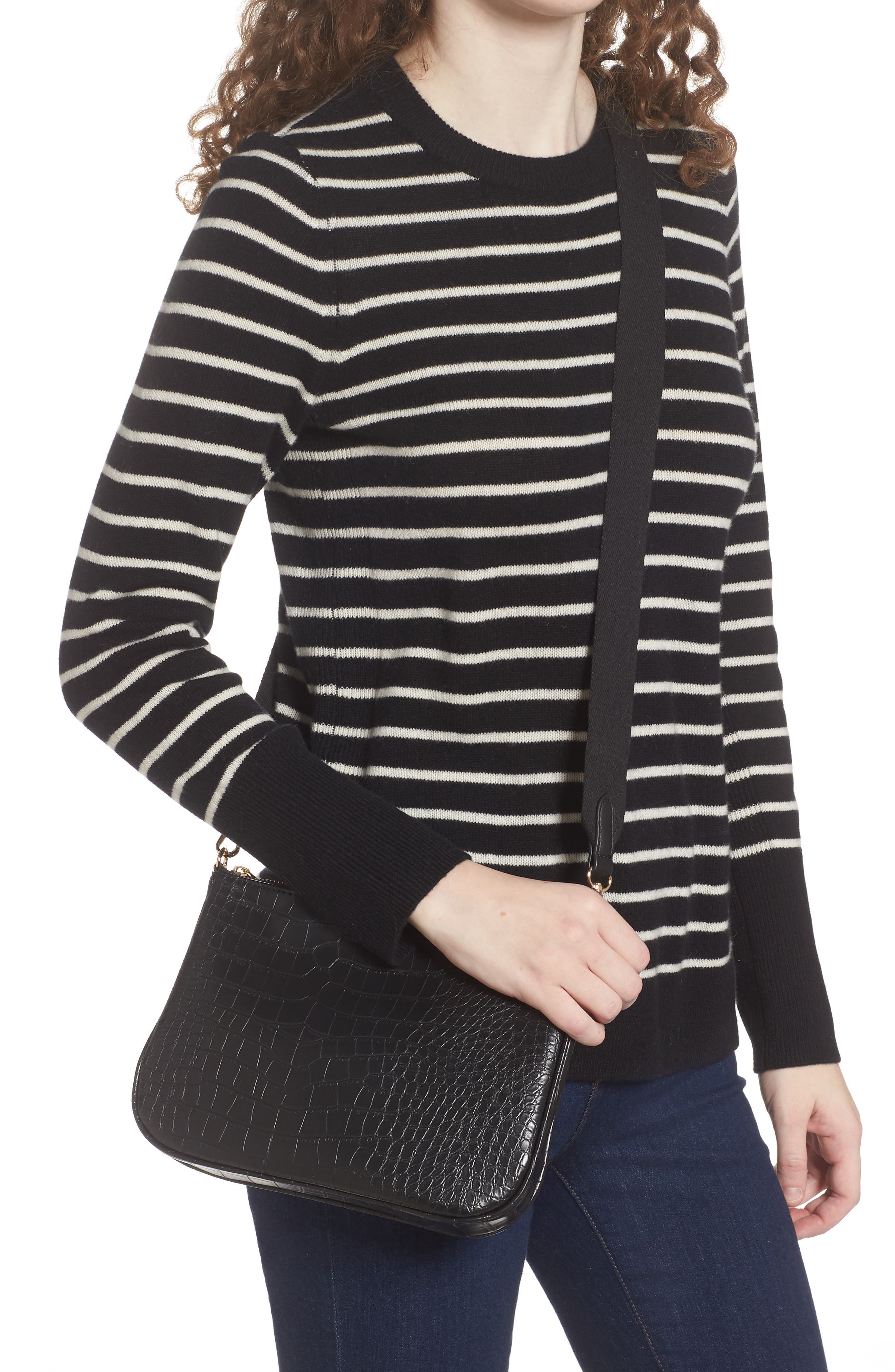 Street Level Faux Leather Crossbody Bag with Coin Pouch, Alternate, color, 