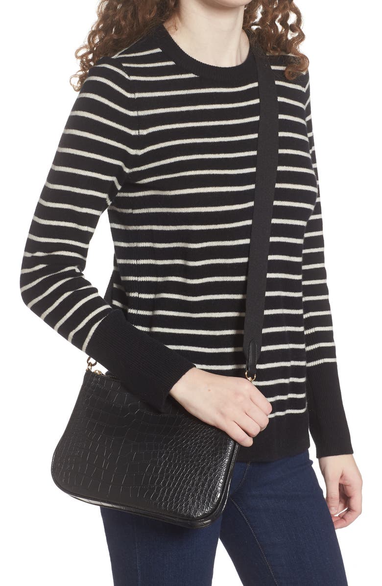 Street Level Faux Leather Crossbody Bag with Coin Pouch, Alternate, color,