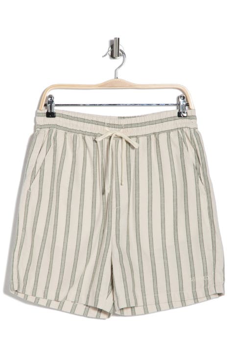 Lawson Stripe Cotton Drawstring Shorts