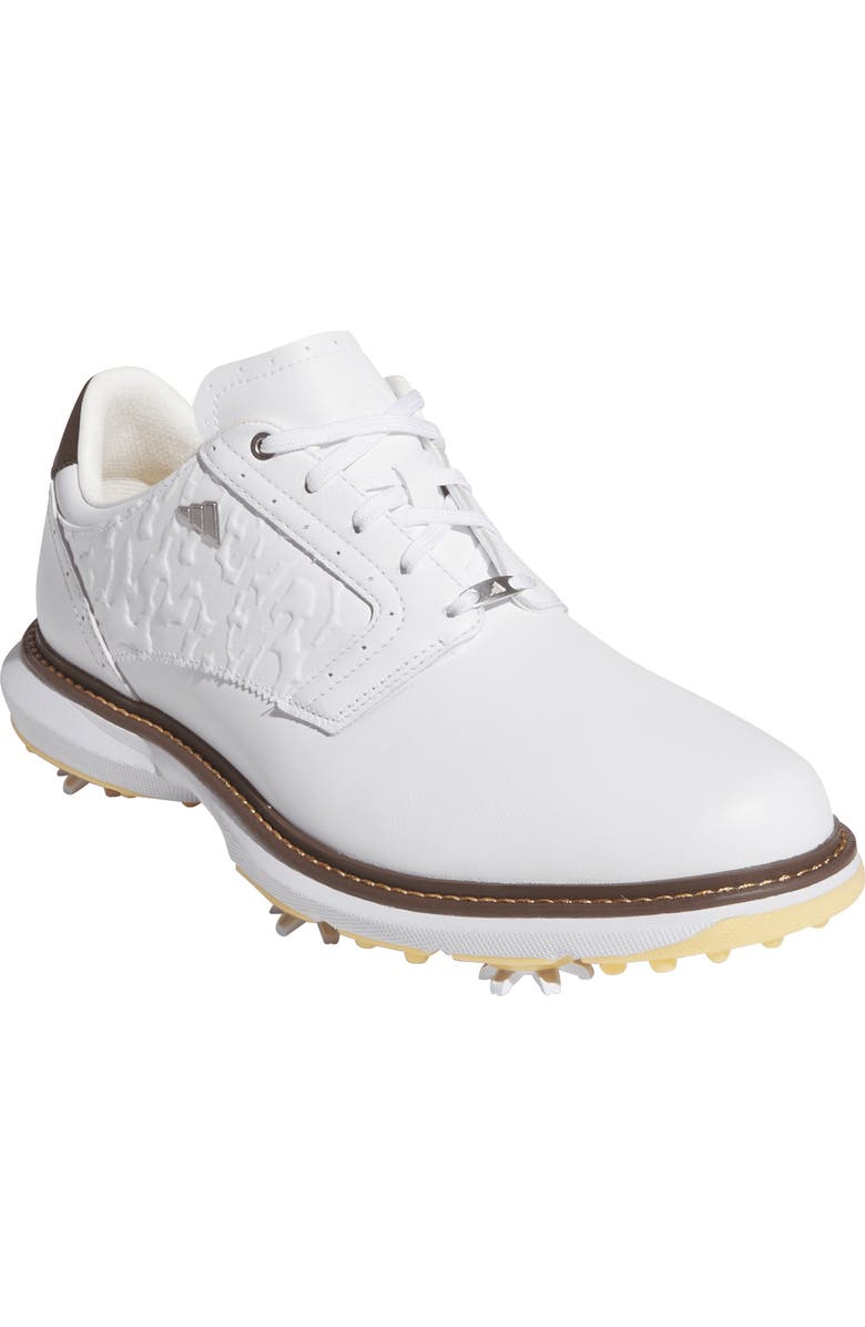 adidas MC70 Golf Shoe, Main, color, White/ Metallic Silver/ Brown