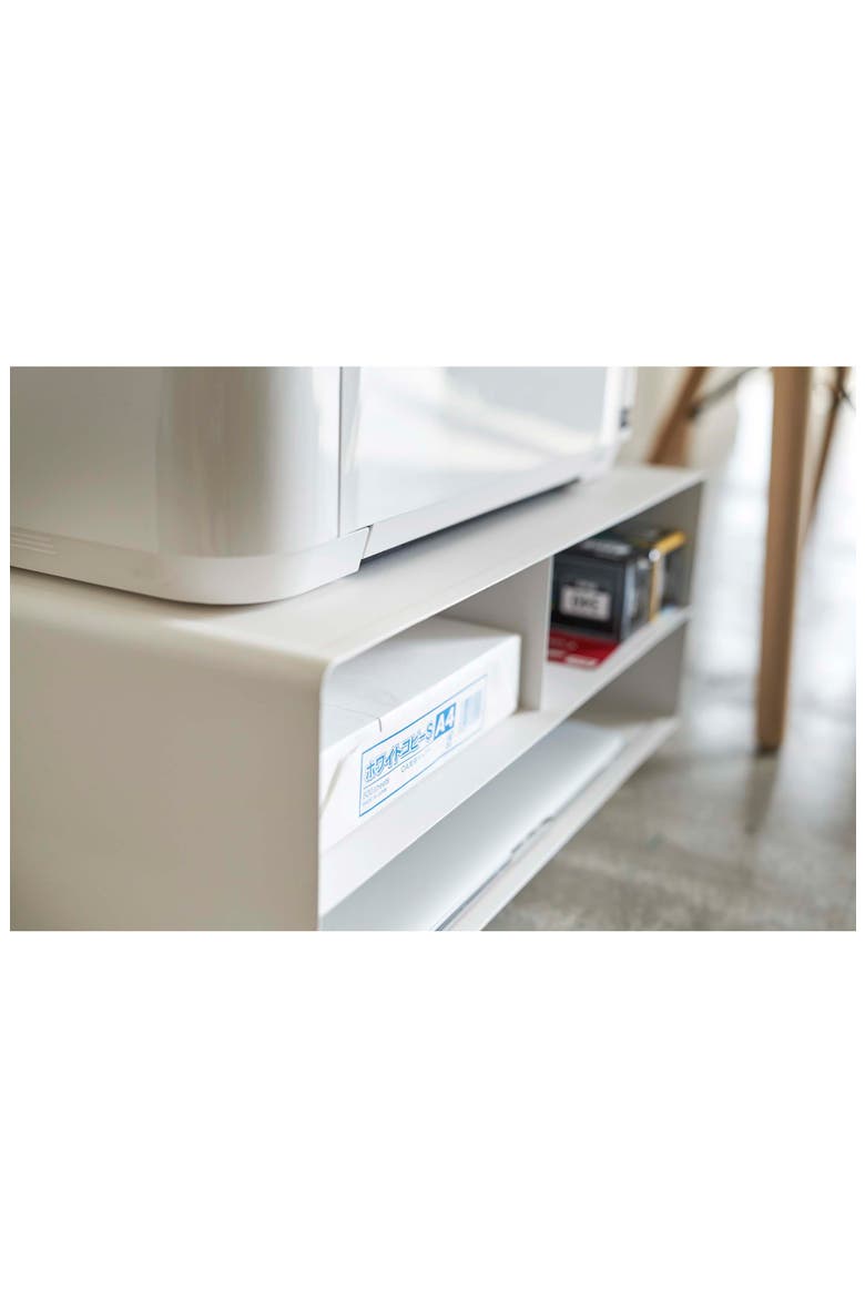 Tower Desktop Printer Stand, Alternate, color, WHITE
