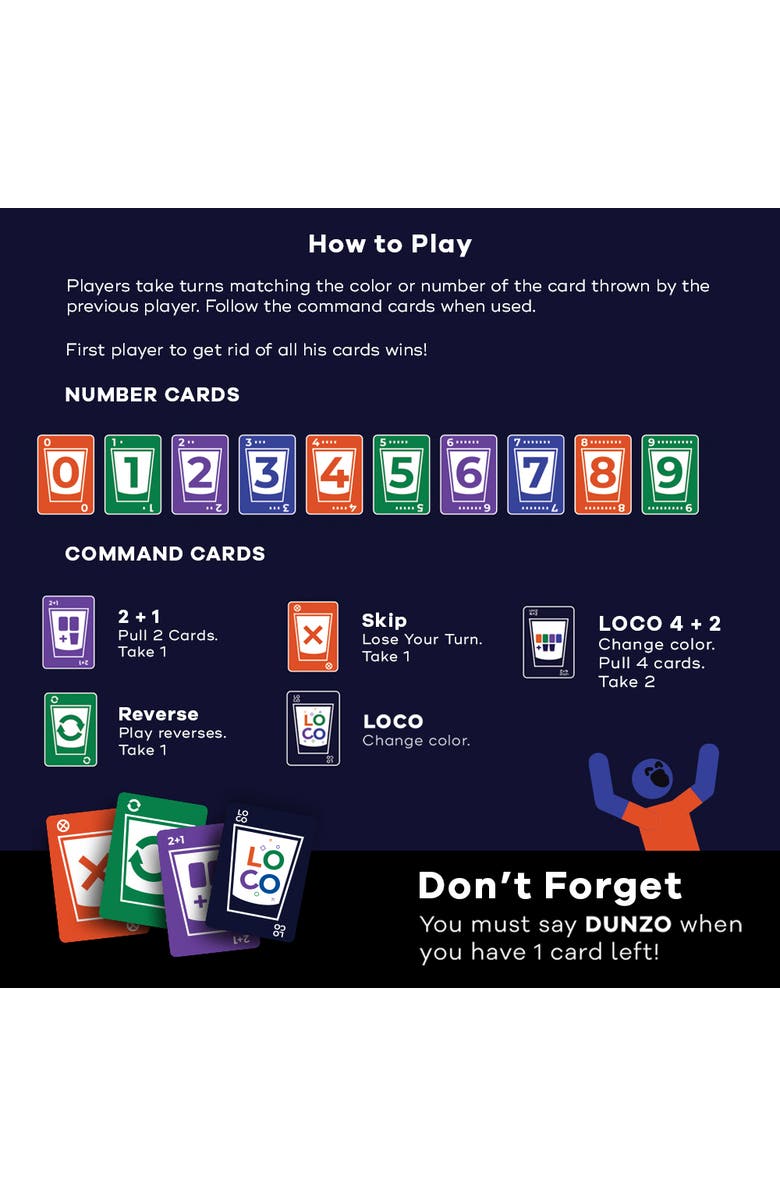 Swooc Games DUNZO | Hydrating Version of Classic Card Game, Alternate, color, Black