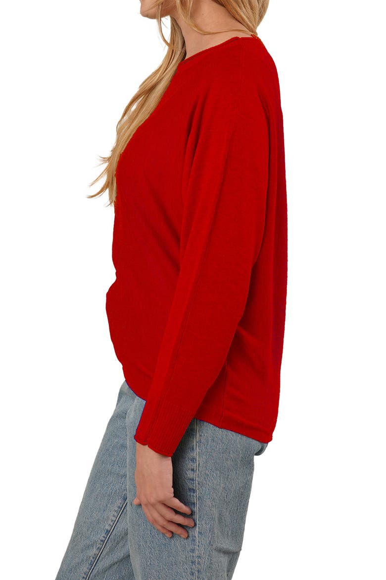 Dolman Sleeve Sweater, Alternate, color, ROSSO RED