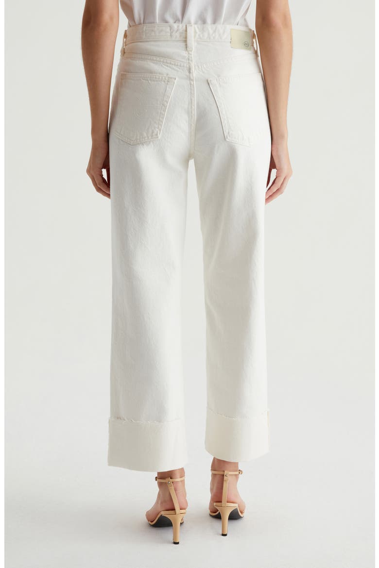 Kora High Waist Ankle Wide Leg Jeans, Alternate, color, POWDER
