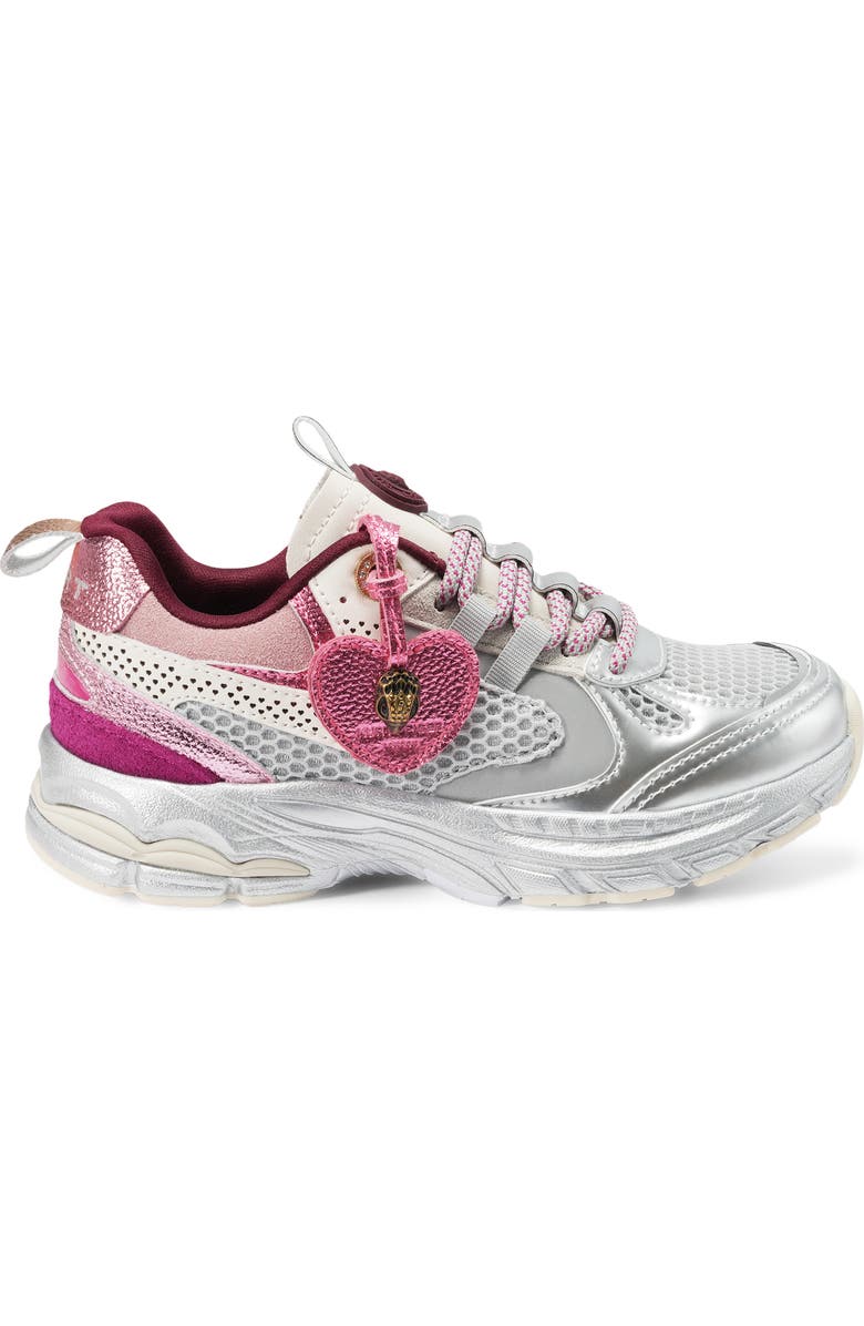 Kurt Geiger London Kids' Mini Kurt Sneaker, Alternate, color, Pink/ Silver