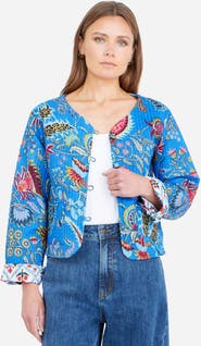 Yumi Boho Cotton Reversible Quilted Jacket