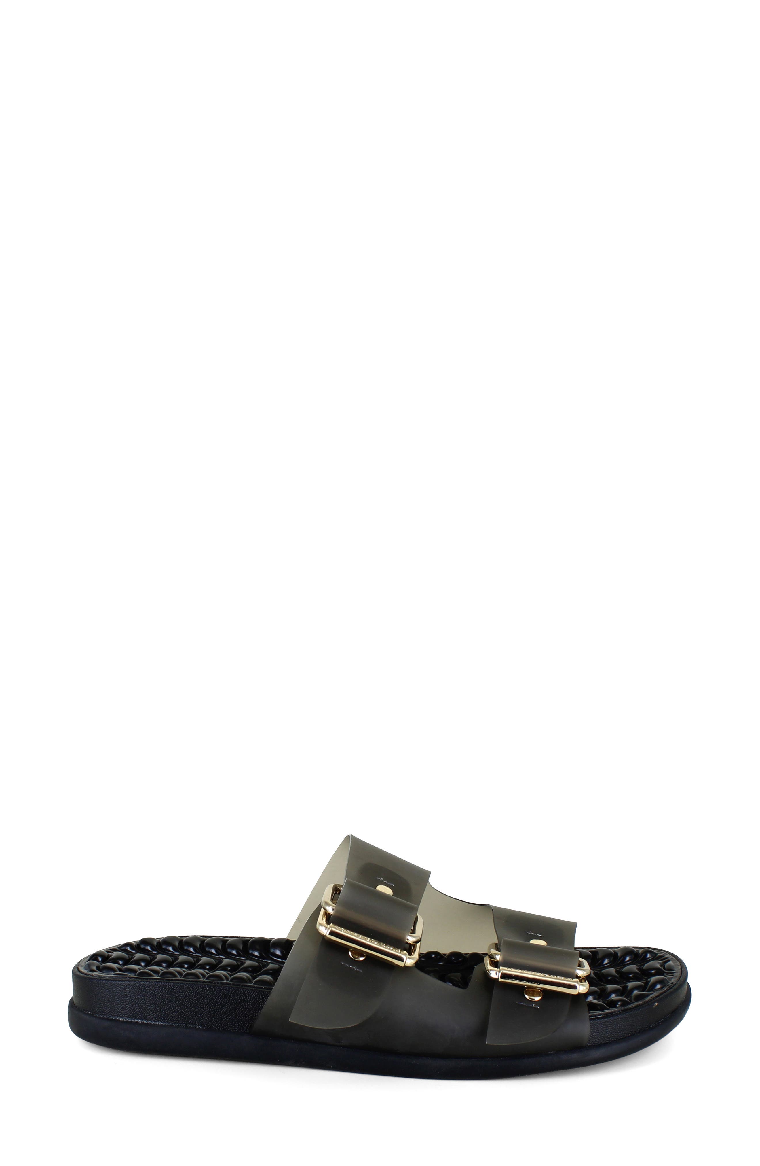 BCBGeneration Gelly Slide Sandal, Alternate, color, Smoke