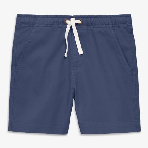 Primary Kids Stretch Chino Drawstring Short In Blue