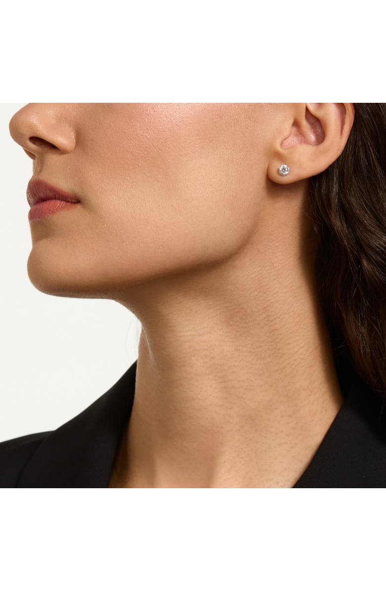 Bliss Diamond Certified 1Ct TW Round Diamond Studs 14k Gold Lab Grown, Alternate, color, 14K White Gold