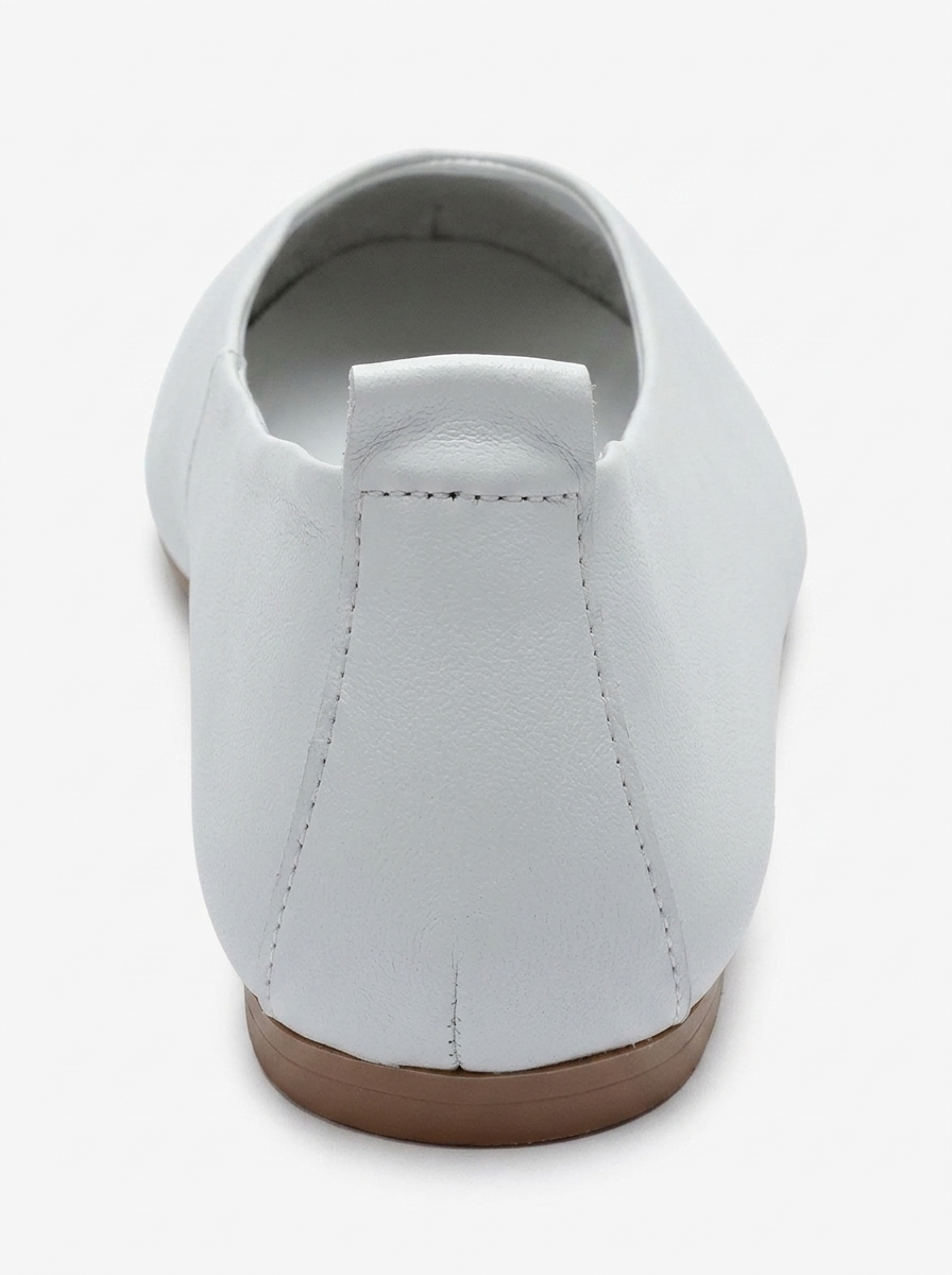 Jenas Leather Ballet Flat, Alternate, color, White