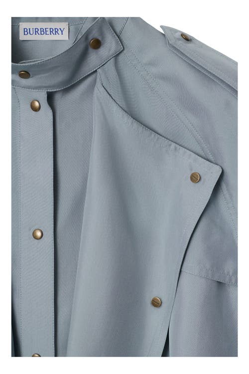 Burberry Silk Cape Top In Gale