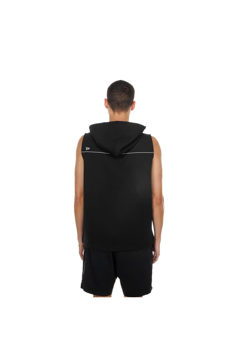 Men's New Era  Black Chicago Bears Combine Sleeveless Hoodie, Alternate, color, Black