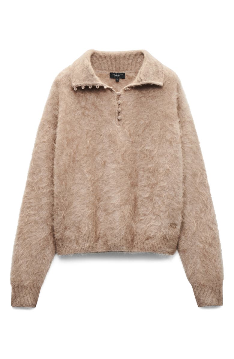 rag & bone Jada Brushed Cashmere Sweater, Main, color, Mink