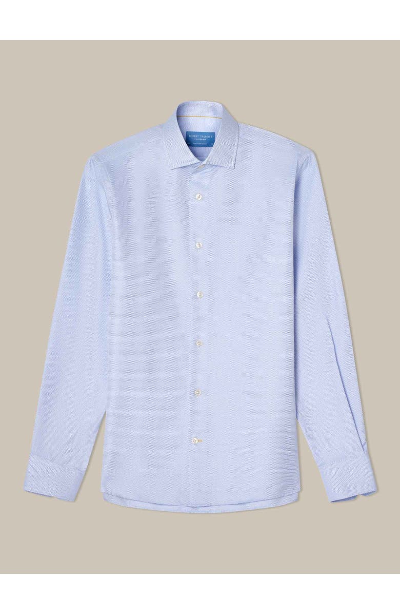 Robert Talbott Reynolds Hopsack Contemporary Fit Shirt, Alternate, color, Blue