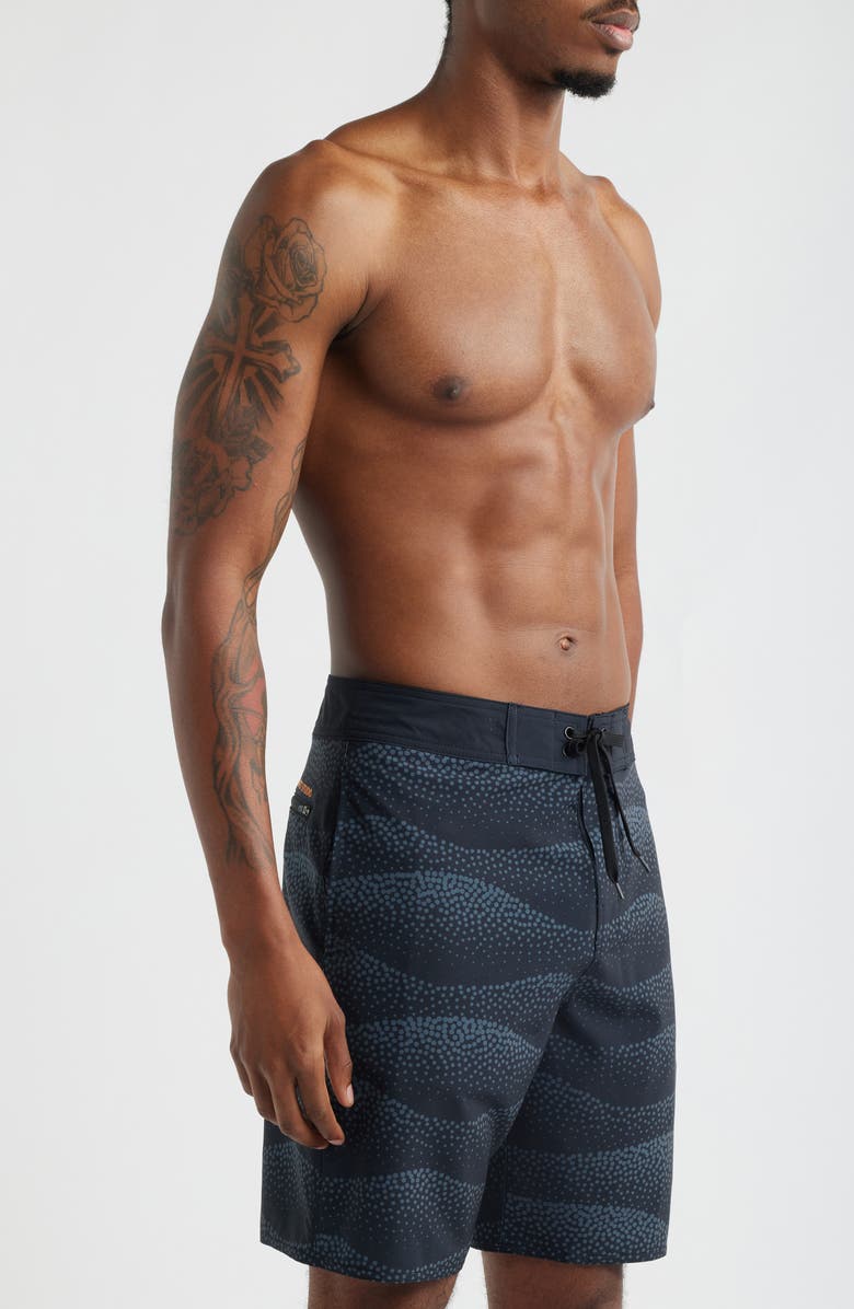 SANTO STUDIO Cole Houshmand Pro Board Shorts, Alternate, color, Black