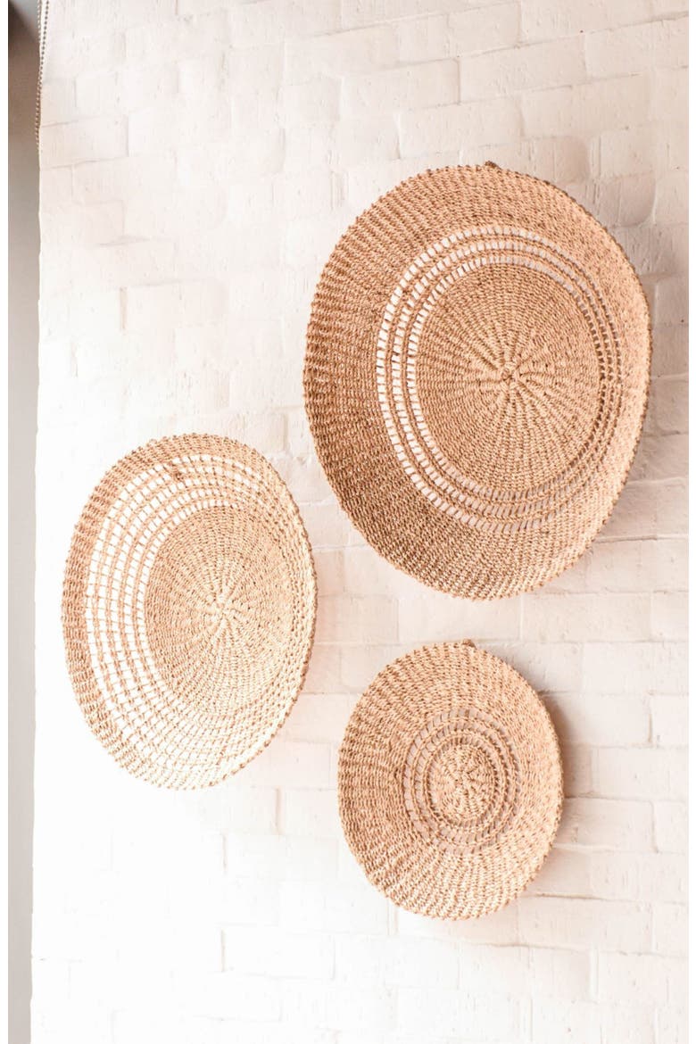Open Weave Wall Basket, Alternate, color, Natural