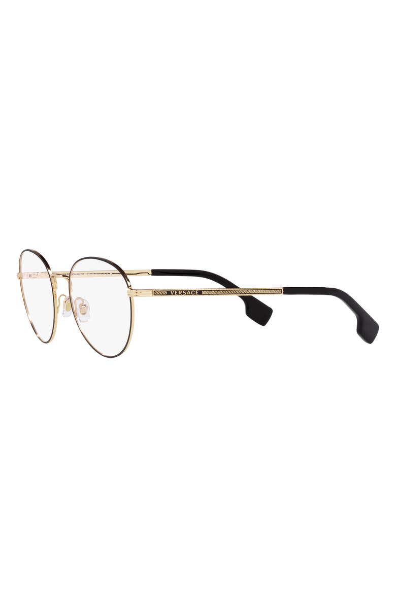 Versace 53mm Round Optical Glasses, Alternate, color, 