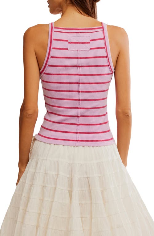 Shop Free People Mia Rib Stripe Crop Tank