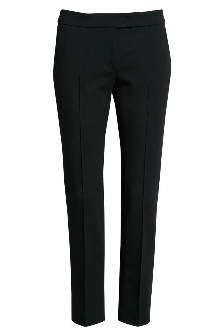 Frankie Pleated Pants, Alternate, color, BLACK