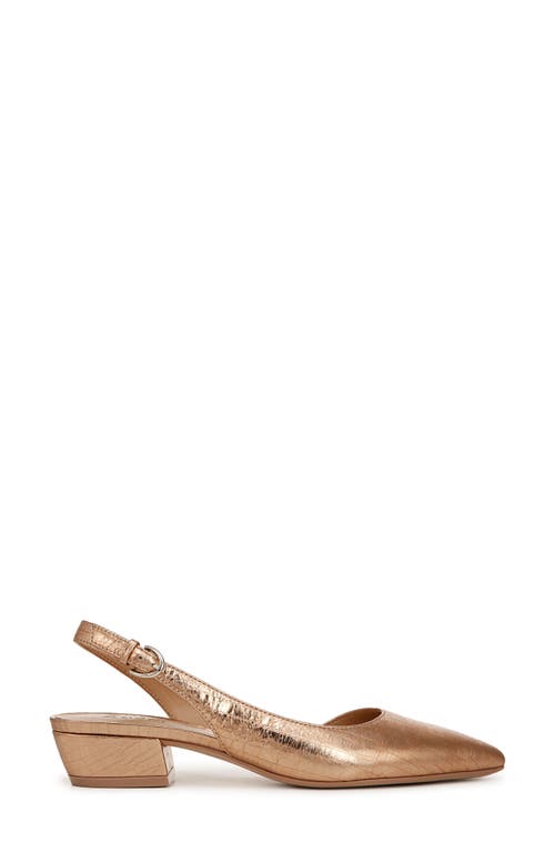 Naturalizer Banks Slingbacks In Gold