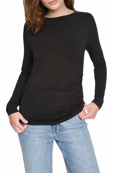 Ruched Long Sleeve Tee