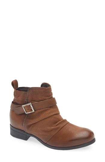 Miz Mooz Suzy Scrunch Leather Boot In Multi