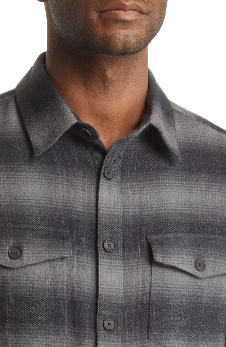 FRAME Plaid Cotton Flannel Shirt, Alternate, color, 