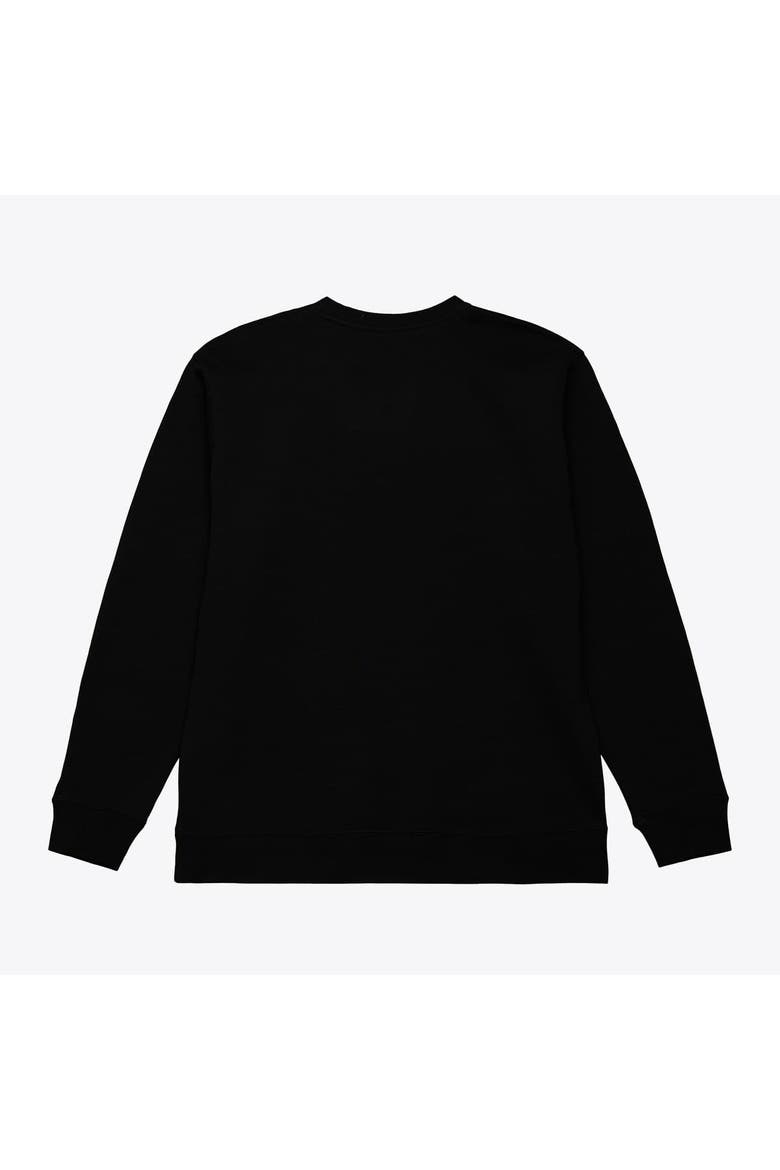 Men's Mitchell & Ness  Black Georgia Bulldogs Half Time Fleece Crewneck Sweatshirt, Alternate, color, Black