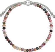 Karma and Luck Tourmaline Sterling Silver Women's Macrame Bracelet - Lavish Blessings