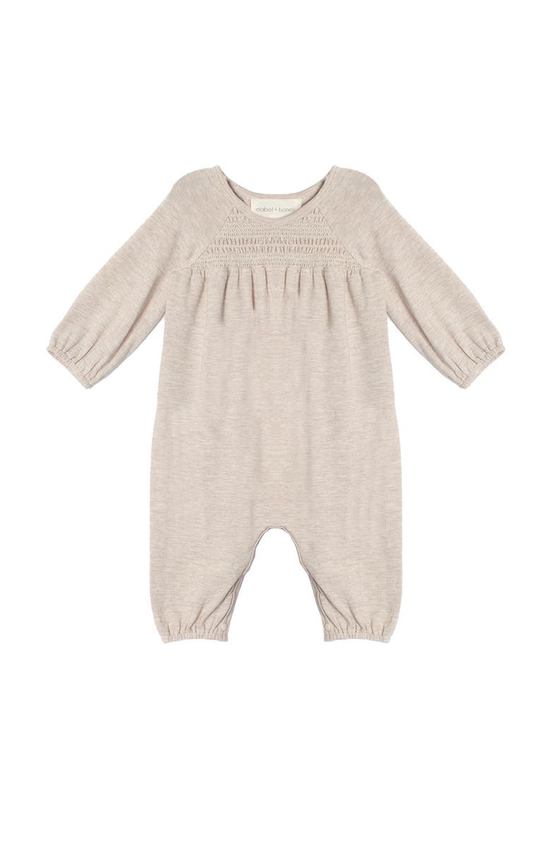 Mabel + Honey Millie Romper, Main, color, Tan