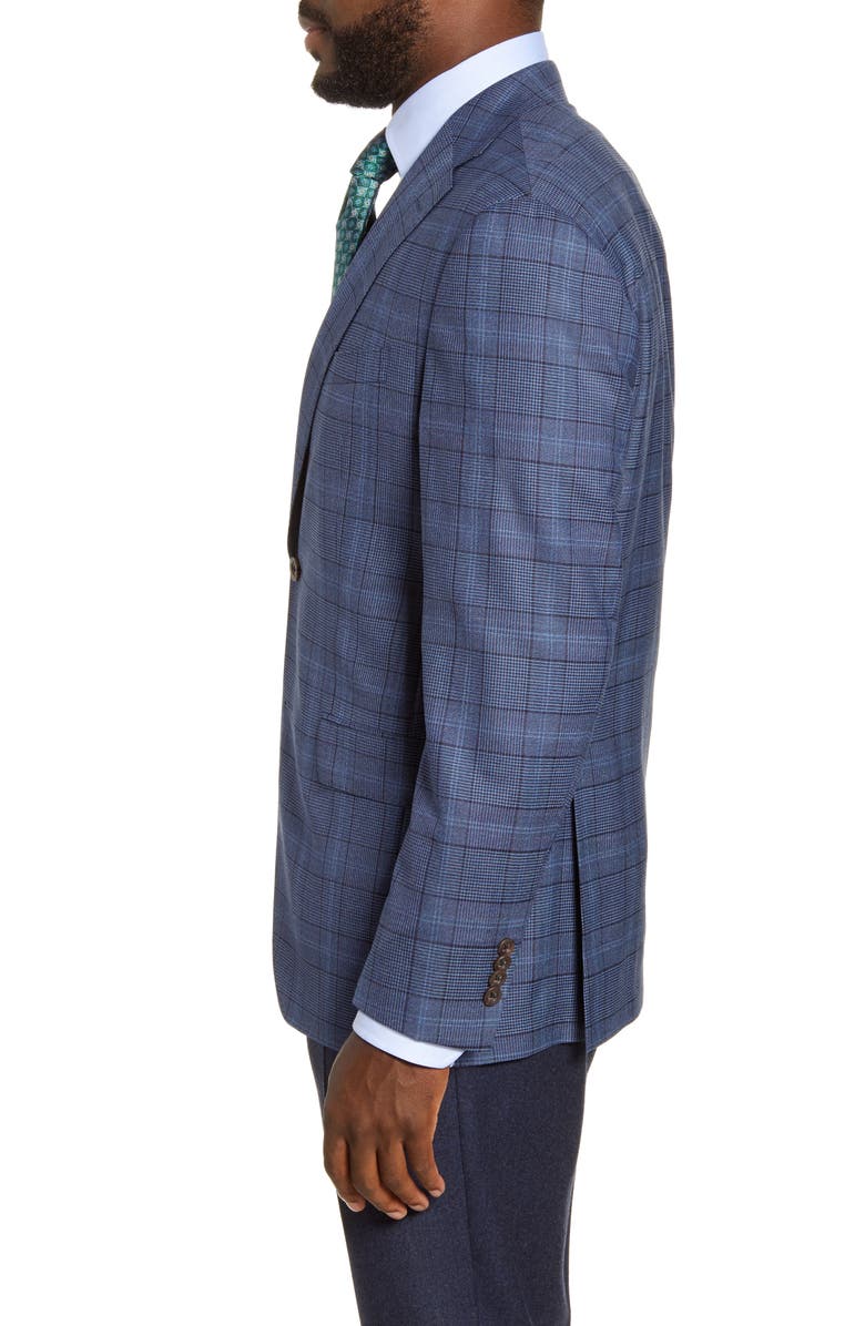 David Donahue Arnold Classic Fit Plaid Wool Sport Coat, Alternate, color, 