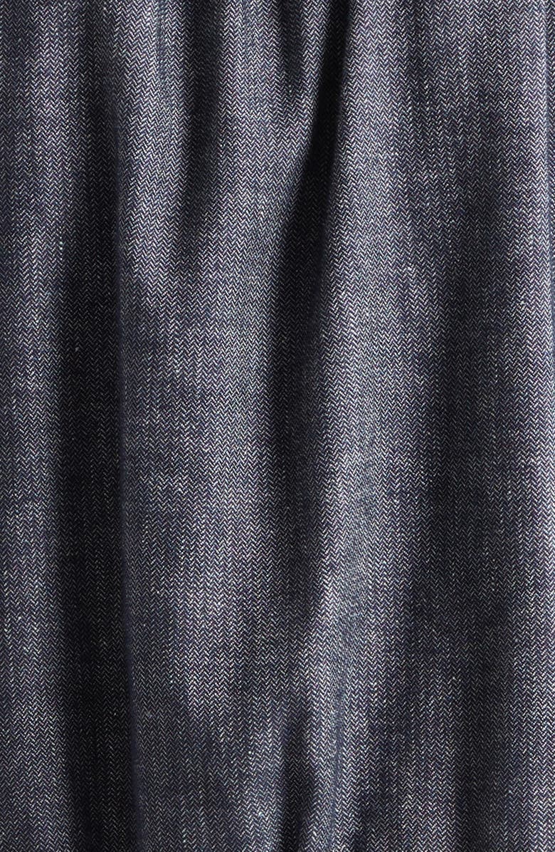 Cinq à Sept Kaylie Linen & Cotton Jacket, Alternate, color, Navy/ Ivory