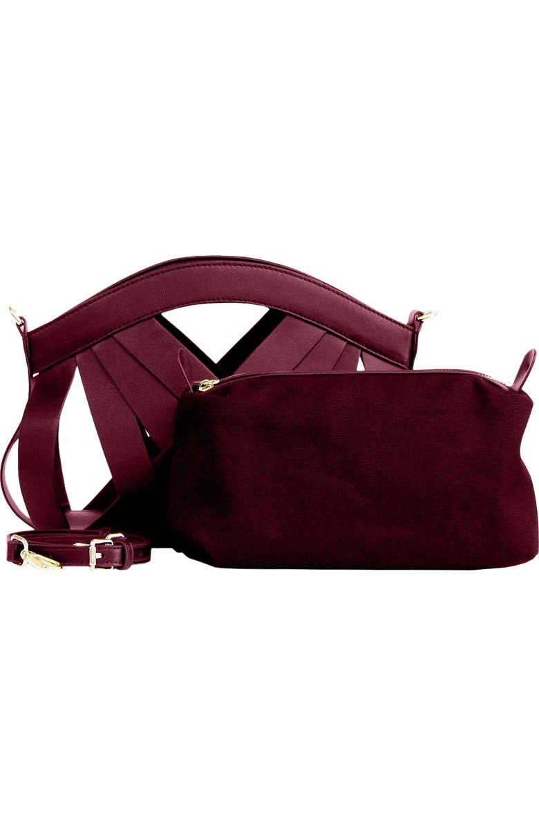 Belle & Bloom One More Night Crossbody Bag, Alternate, color, Burgundy