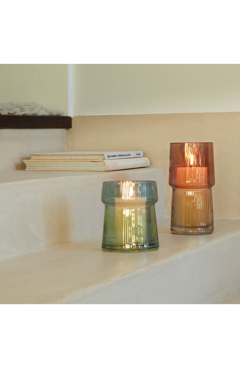 LSA Gems Glass Vase, Alternate, color, Amber/Orange