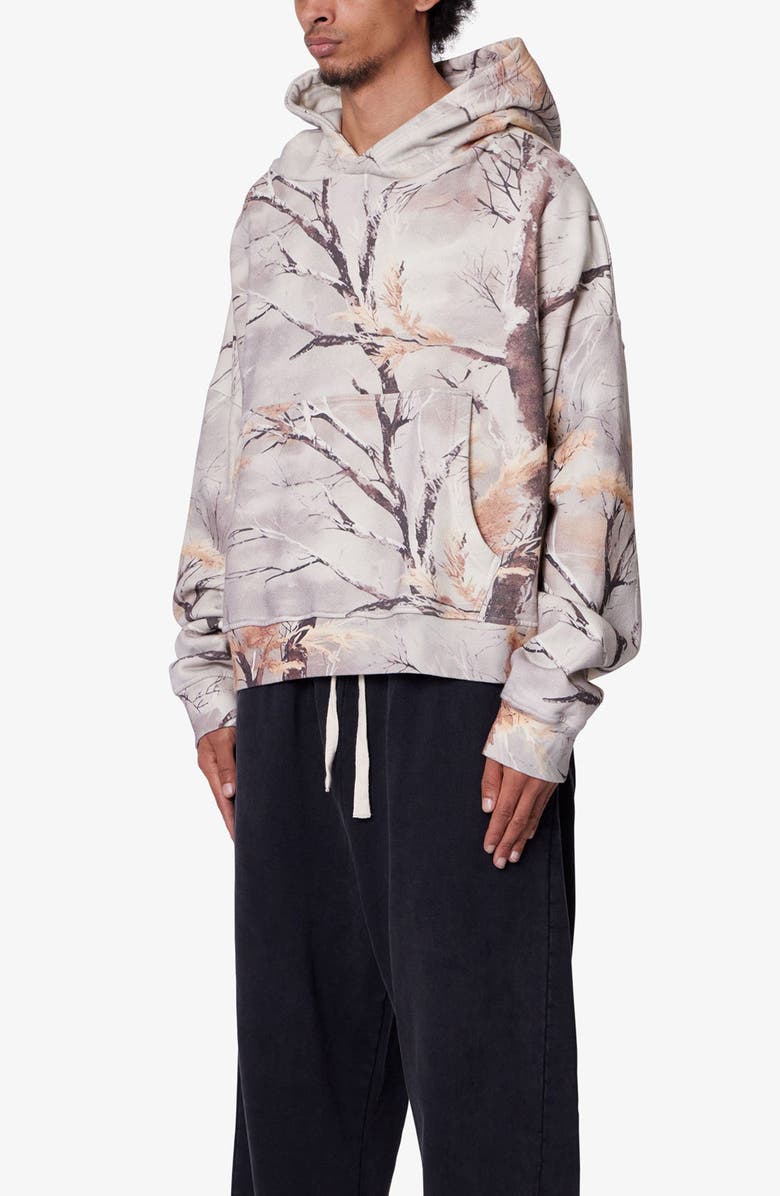 mnml Camo Print Oversize Cotton Pullover Hoodie, Alternate, color, 