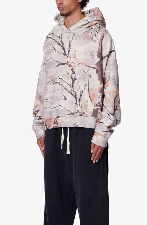Mnml Camo Print Oversize Cotton Pullover Hoodie In Multi