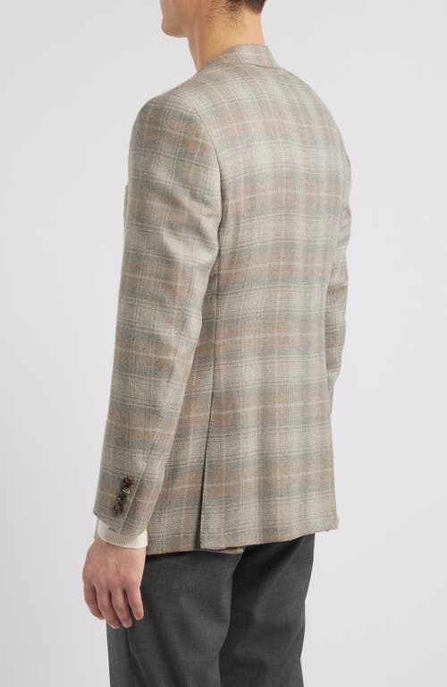 Canali Siena Regular Fit Plaid Cashmere Sport Coat