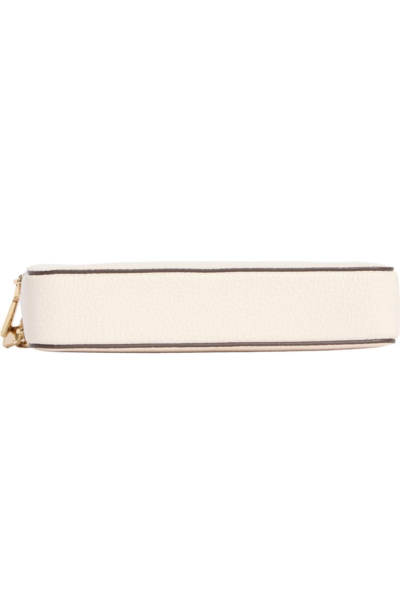 Kate Spade New York taylor pebbled leather double zip crossbody bag, Alternate, color, Parchment