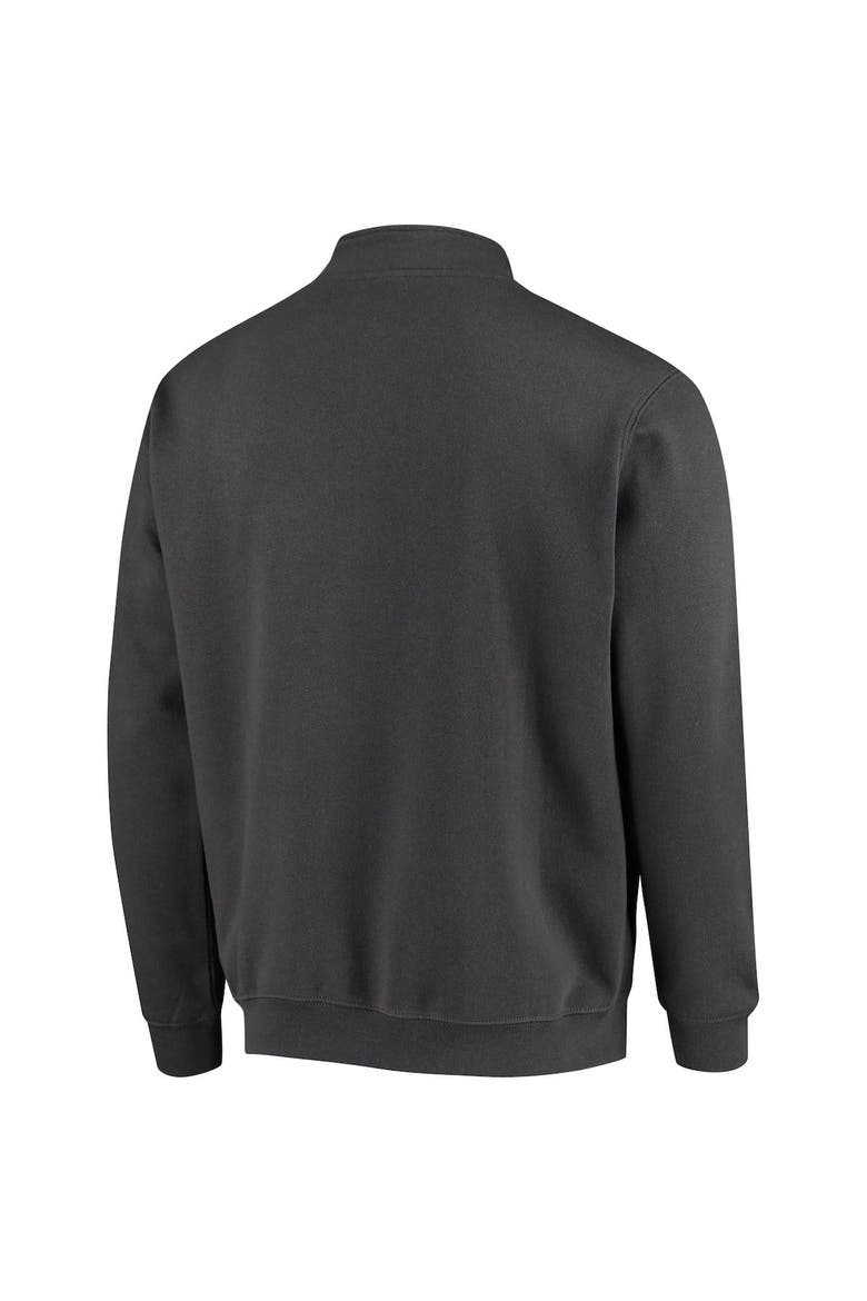 Men's Colosseum Charcoal Rutgers Scarlet Knights Tortugas Logo Quarter-Zip Jacket, Alternate, color, Charcoal