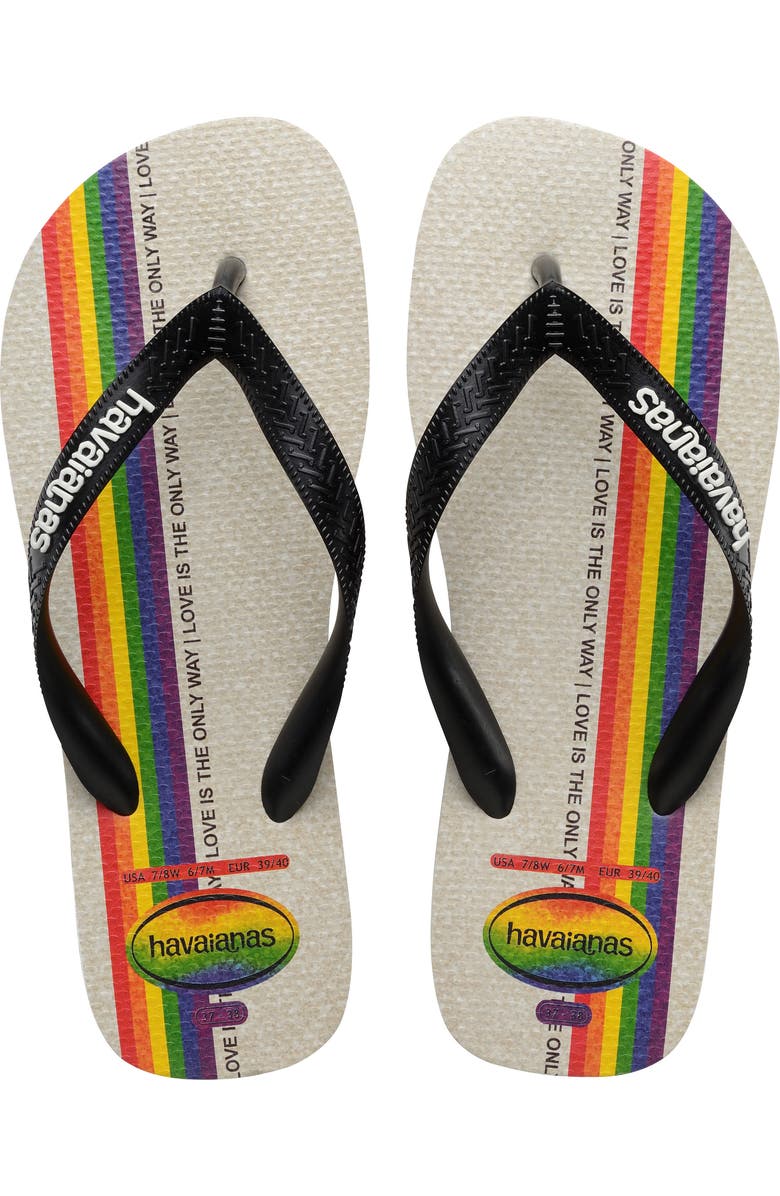 Havaianas Top Pride Rainbow Flip Flop, Main, color,