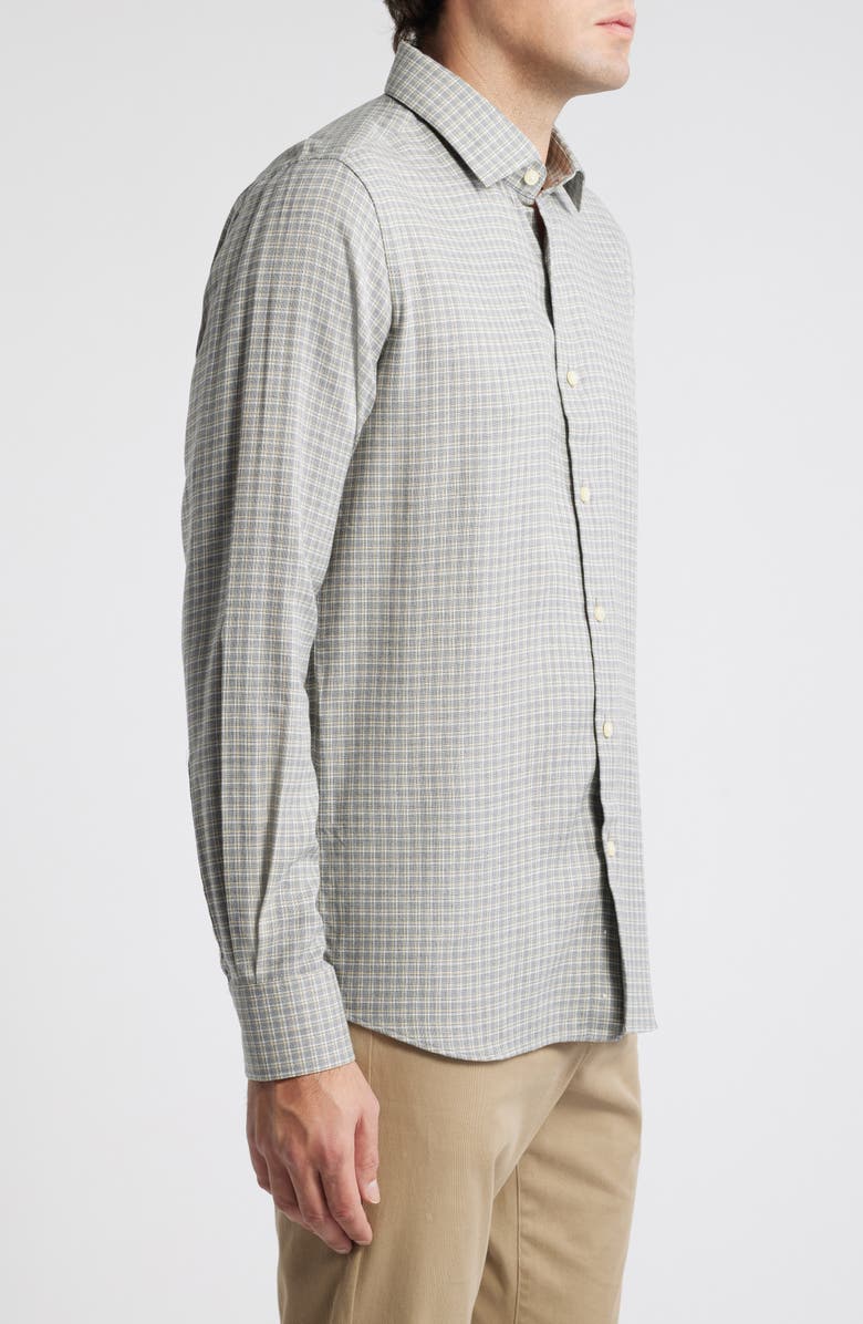 Scott Barber Cotton & Wool Button-Up Shirt, Alternate, color, 