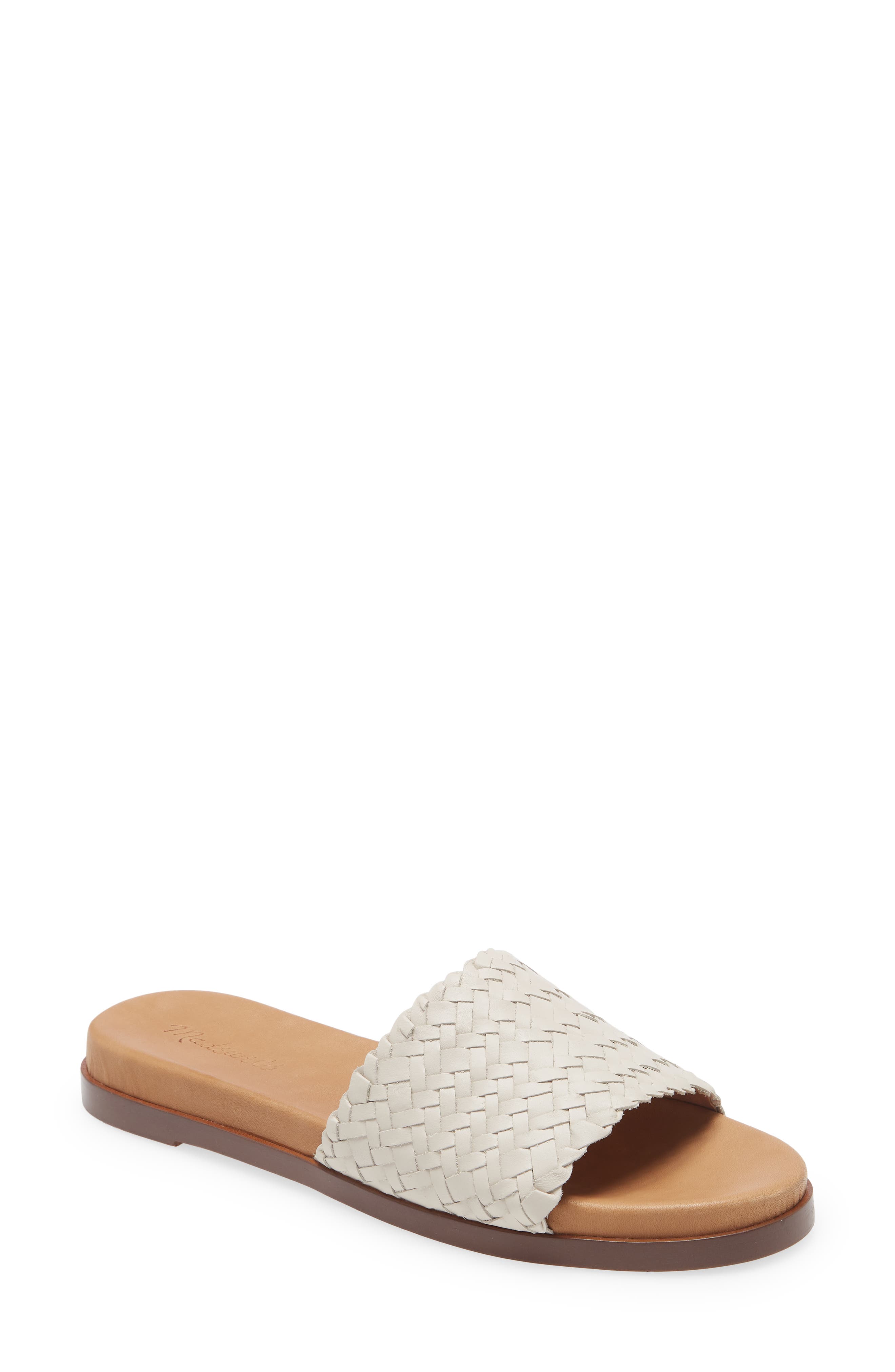 Madewell The Louisa Woven Slide Sandal, Main, color, 