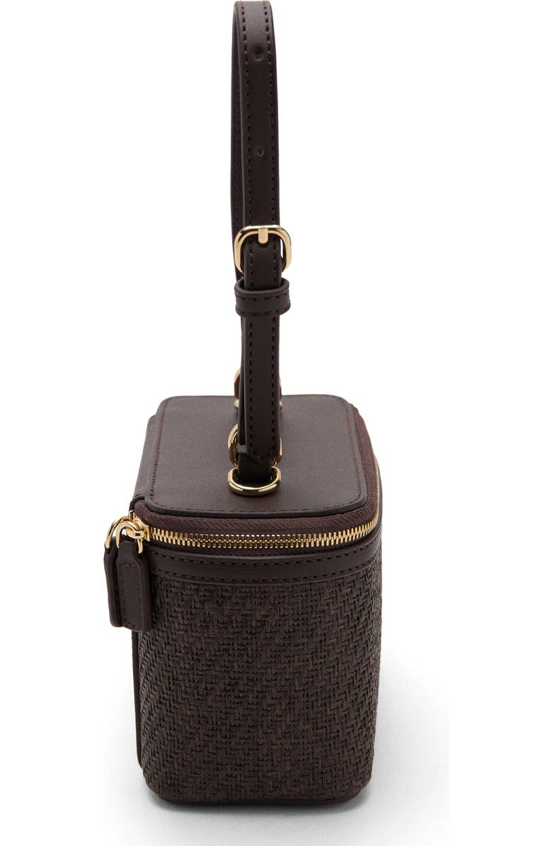 MANGO Raffia Toiletry Bag, Alternate, color,