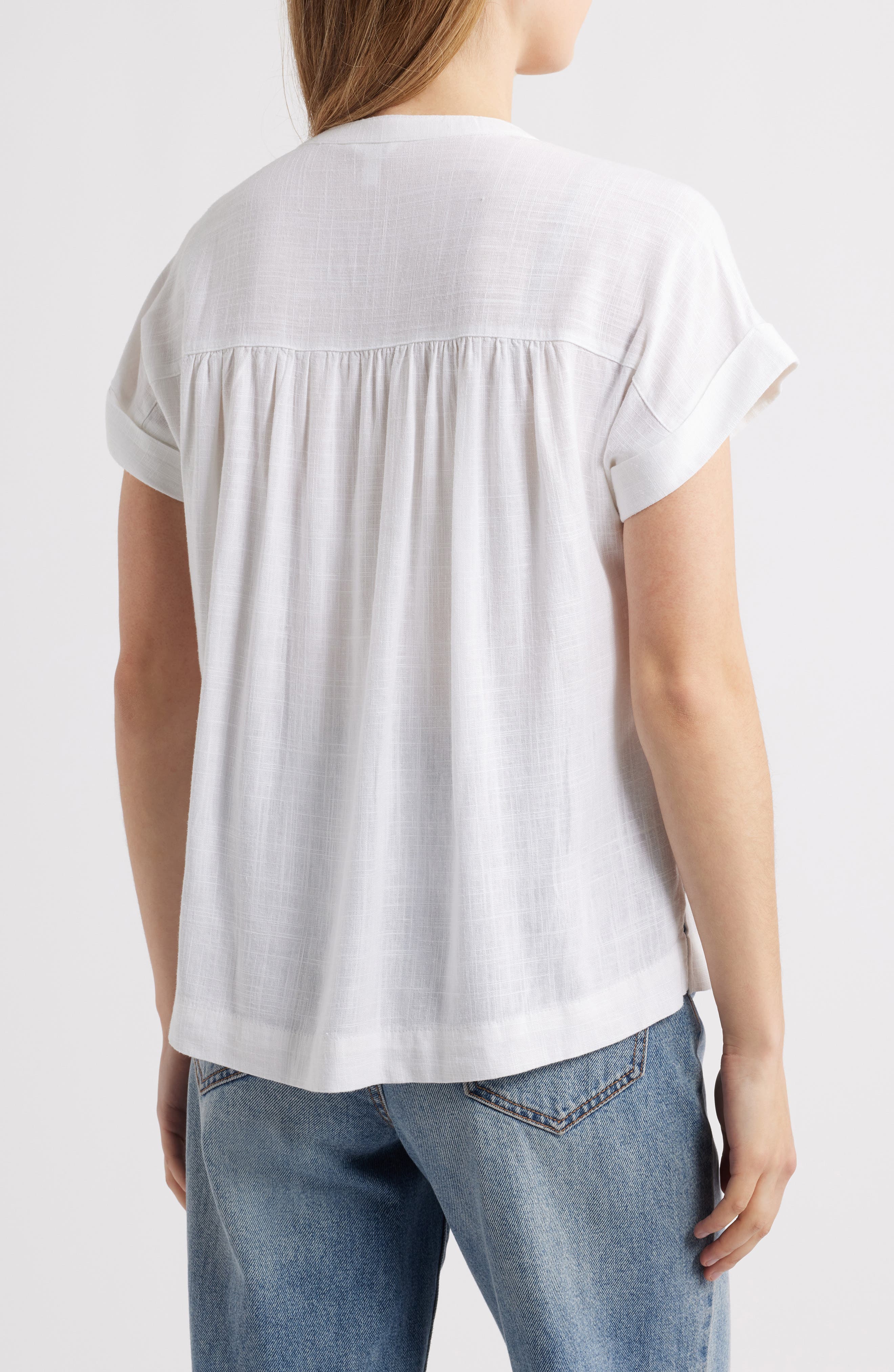 Splendid St. Tropez Cuff Sleeve Shirt (Women) | Nordstromrack