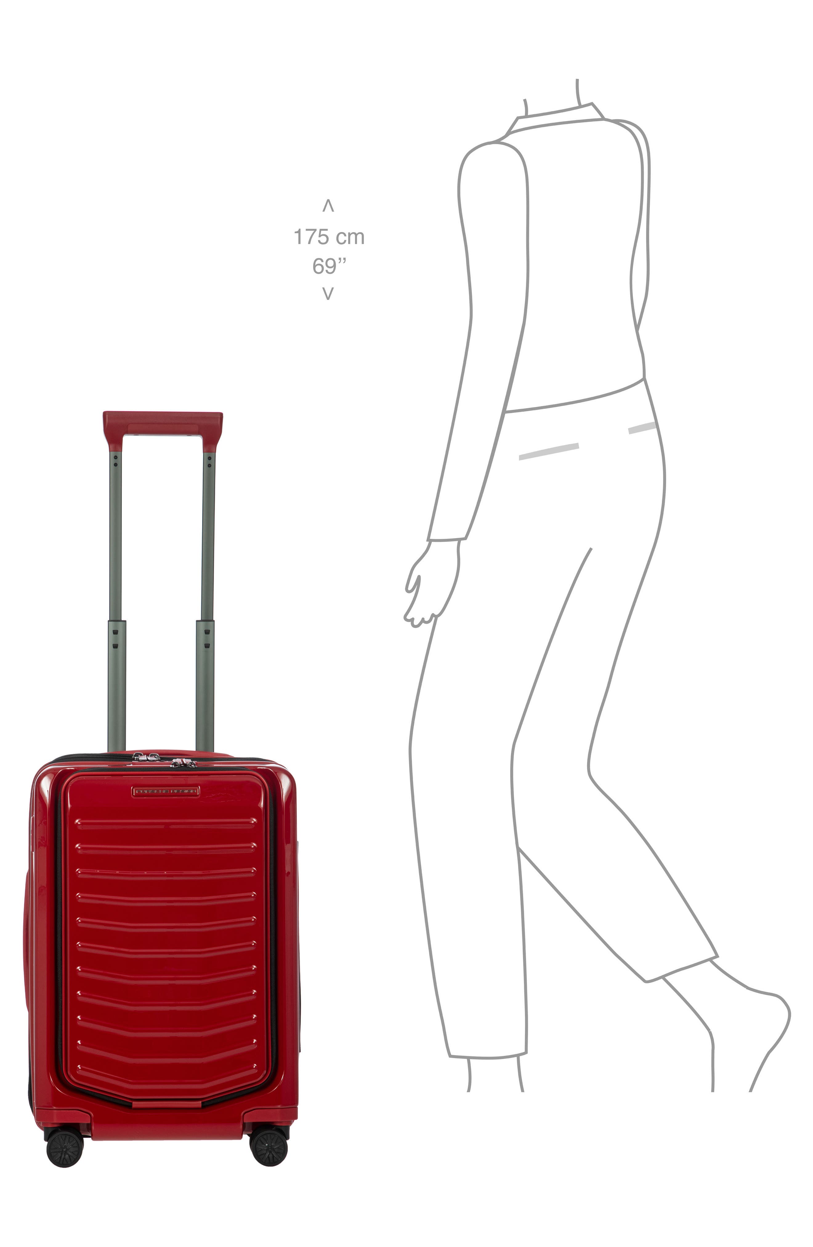 Porsche Design Roadster 21-Inch Hardside Carry-On Luggage, Alternate, color, 