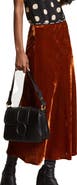 ottod'Ame Soft Velvet Midi Skirt