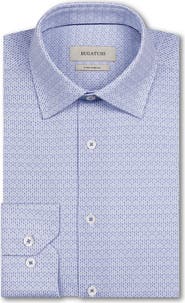 Bugatchi James OoohCotton® Geo Stripe Button-Up Shirt