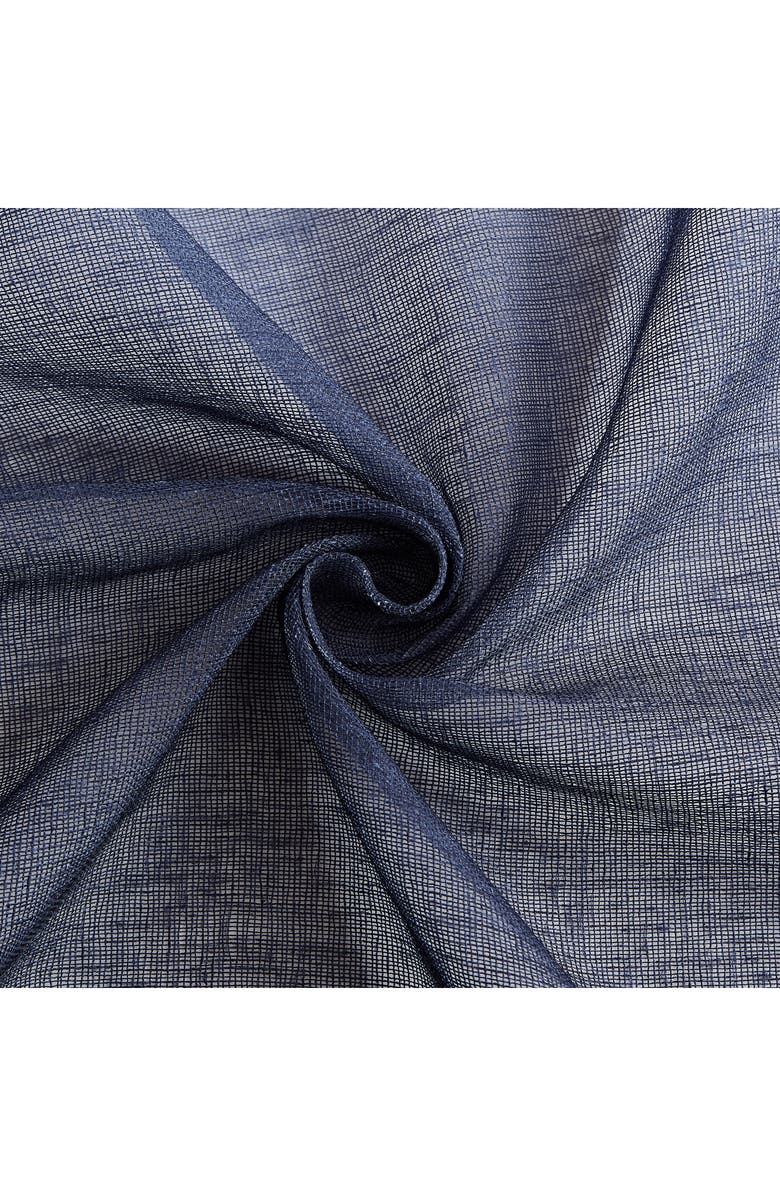 DAINTY HOME Shadow Set of 2 Ombré Sheer Panel Curtains, Alternate, color,