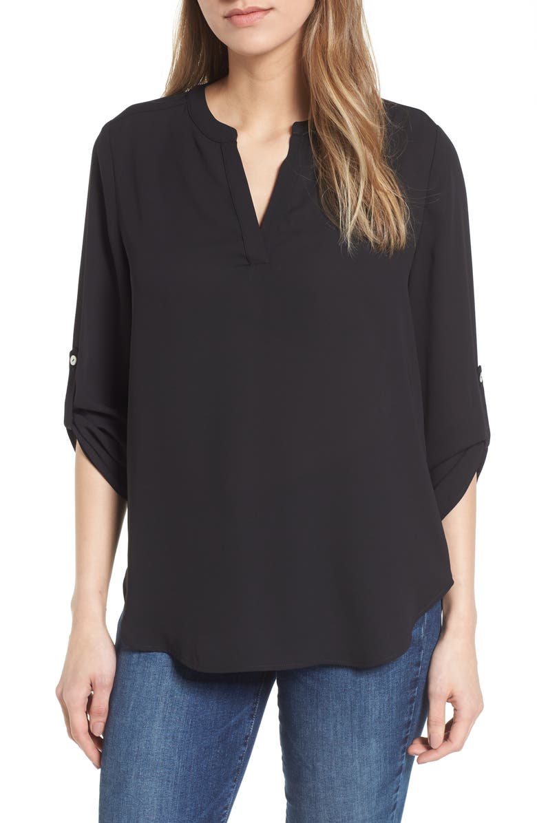 Everleigh Roll-Tab Sleeve Tunic, Main, color, 