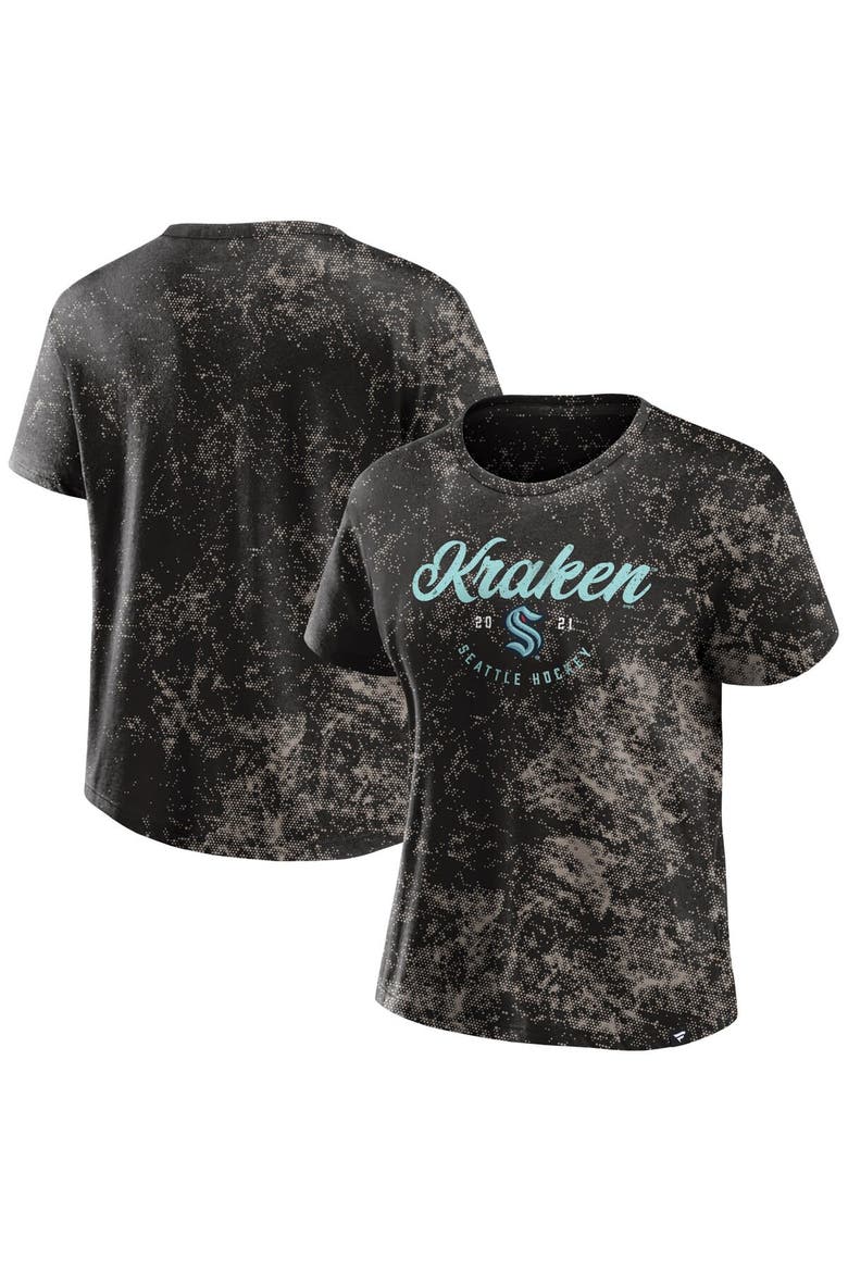 Women's Fanatics Branded  Black Seattle Kraken Breakaway T-Shirt, Alternate, color, Black